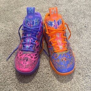 Puma Men's Sneakers in Purple, Pink, and Orange